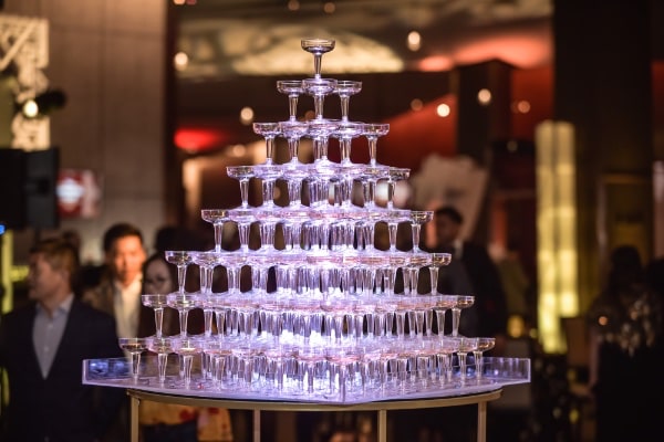 Tower of glasses